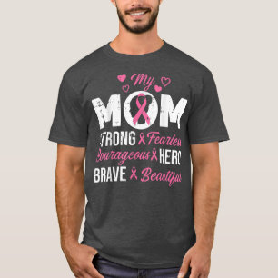 Camiseta Mi mamá Cinta Rosa Guerrera Inspiradora Ca de Mama
