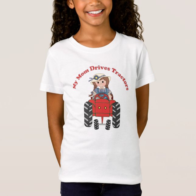Camiseta Mi mamá conduce tractores (Anverso)