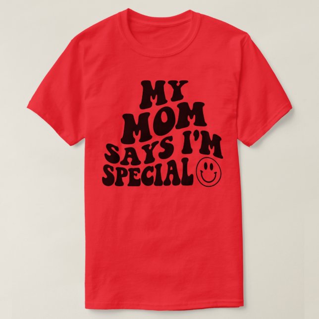 Camiseta Mi MAMÁ dice que soy hijo y hija especial de niños (Diseño del anverso)