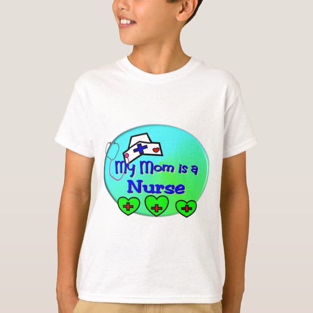 Camiseta "MI MAMÁ es enfermera" para los niños de las (Anverso)