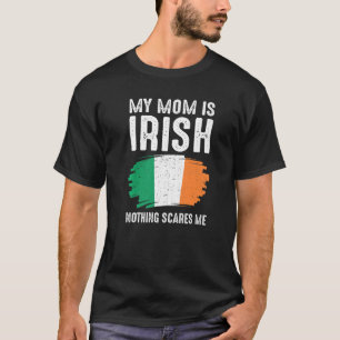 Camiseta Mi mamá es irlandesa, raíces de la bandera del org