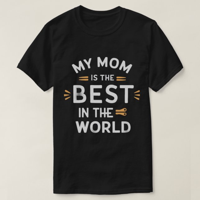 Camiseta mi mamá es la mejor del mundo (Diseño del anverso)