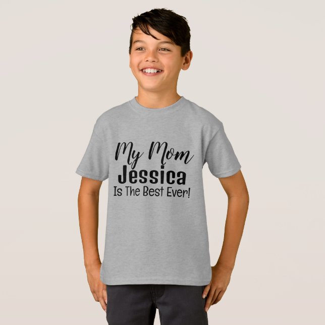 Camiseta Mi Mamá Es La Mejor Personalizada Jamás T-Shir T-S (Anverso completo)