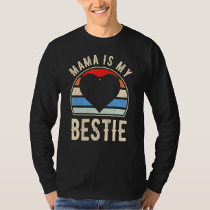 Camiseta Mi Mamá Es Mi Escuadrón Bestie Mejor Amigo Con Cor