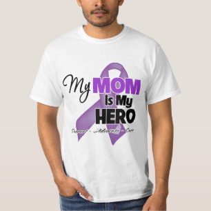 Camiseta Mi mamá es mi héroe - cinta púrpura