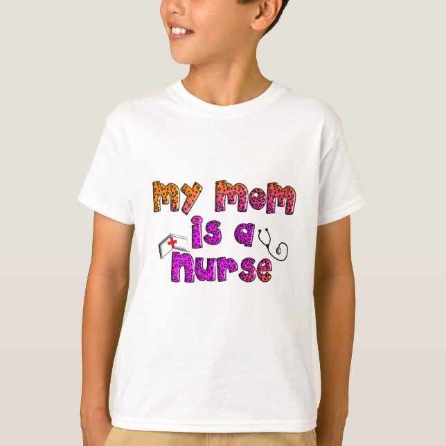 Camiseta "Mi mamá es perro enfermera" y embroma las (Anverso)