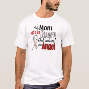 Camiseta Mi mamá es un cáncer de pulmón del ángel