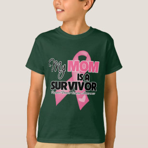 Camiseta Mi mamá es un superviviente - cáncer de pecho