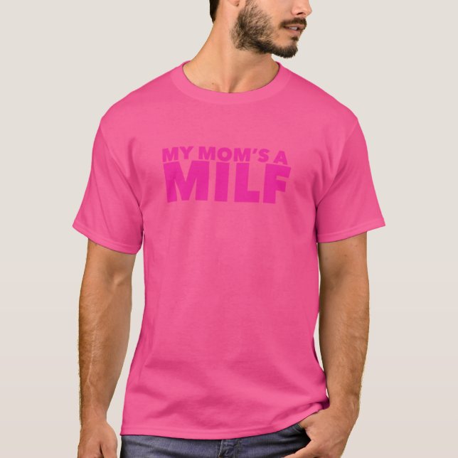 Camiseta Mi mamá es una MILF familiar (Anverso)
