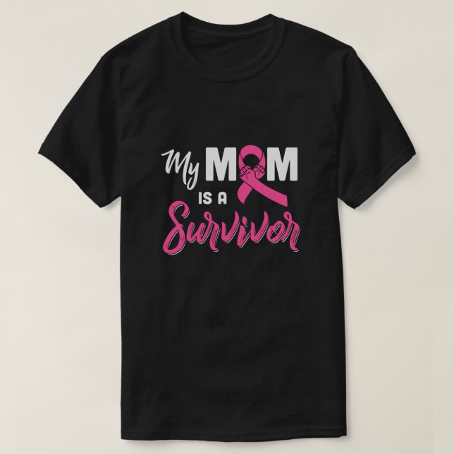 Camiseta Mi Mamá Es Una Sobreviviente Hija Del Hijo Del Cán (Diseño del anverso)