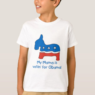 Camiseta Mi mamá está votando por los tee de Obama