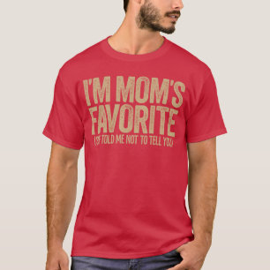 Camiseta Mi mamá favorita divertida rivalidad entre hermano