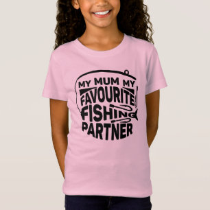 CAMISETA MI MAMÁ MI SOCIO PESQUERO FAVORITO.