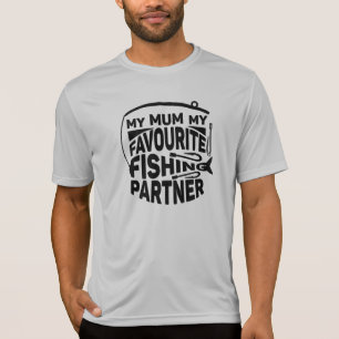 CAMISETA MI MAMÁ MI SOCIO PESQUERO FAVORITO.