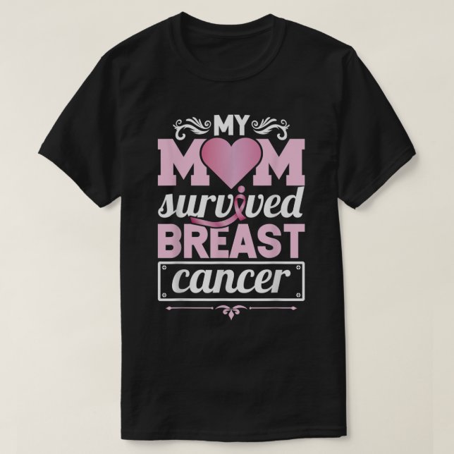 Camiseta Mi mamá sobrevivió a sobreviviente de conciencia s (Diseño del anverso)