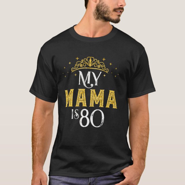 Camiseta Mi Mamá Tiene 80 Años En 1942 80º Cumpleaños Para  (Anverso)