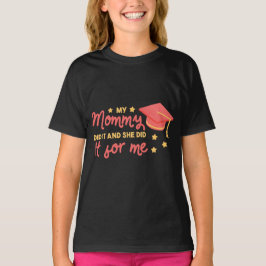 Camiseta Mi Mami Lo Hizo Graduación Diseño Estrella Rosa