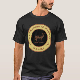 Camiseta Mi mamífero favorito es un ciervo