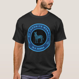 Camiseta Mi mamífero favorito es una cebra