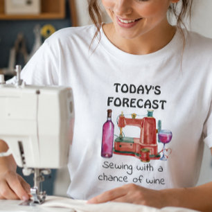 Camiseta Mi máquina está llamando y debo coser divertido