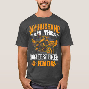 Camiseta Mi marido es el motociclista más popular que conoz