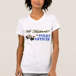 Camiseta ¡Mi marido es oficial de policía!