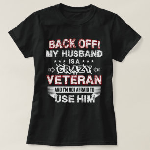 Camiseta Mi marido es un veterano loco