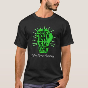 Camiseta Mi Marido Lucha Consciente De Mi Enfermedad Celiac