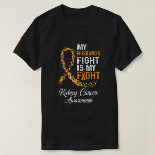 Camiseta Mi Marido Lucha Es Mi Lucha Contra El Cáncer De Ri