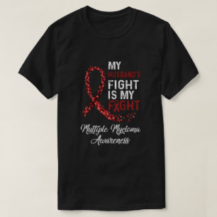 Camiseta Mi Marido Lucha Es Mi Lucha Múltiple Mieloma Awa