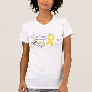 Camiseta Mi marido un ángel - cáncer de vejiga