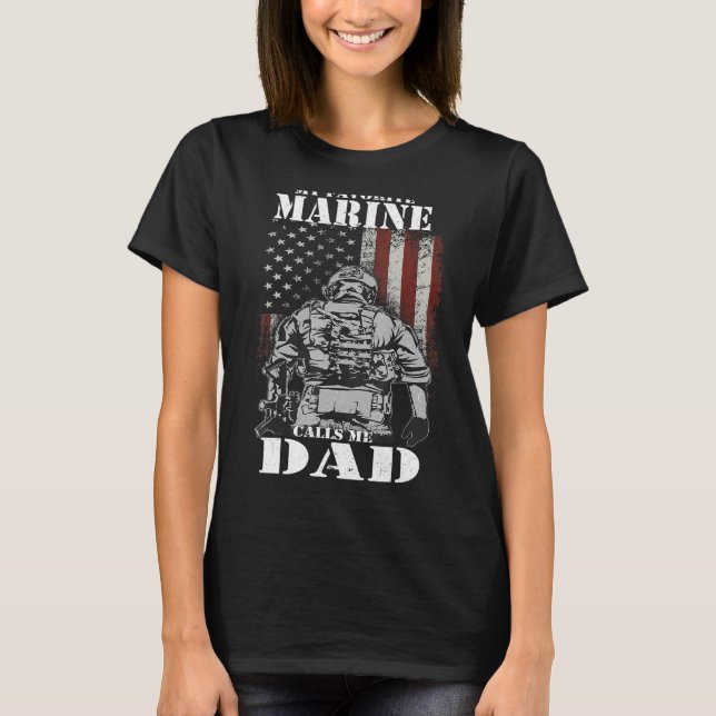 Camiseta Mi marine favorito me llama Día del Padre Mari (Anverso)