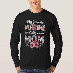 Camiseta Mi marine favorito me llama mamá Marine Mil