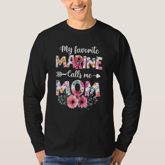Camiseta Mi marine favorito me llama mamá Marine Mil (Anverso)