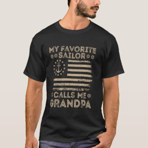 Camiseta Mi Marinero Favorito Me Llama Abuelo Marinero Abue
