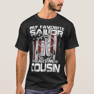 Camiseta Mi marinero favorito me llama veterano de la marin