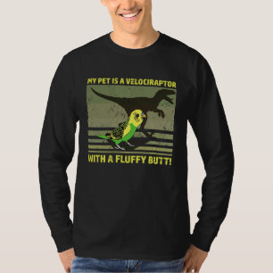 Camiseta Mi mascota es un velociraptor con un trasero espon