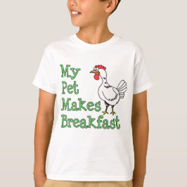 Camiseta Mi mascota hace el desayuno