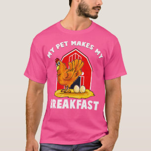 Camiseta Mi Mascota me hace desayunar animales de granja de