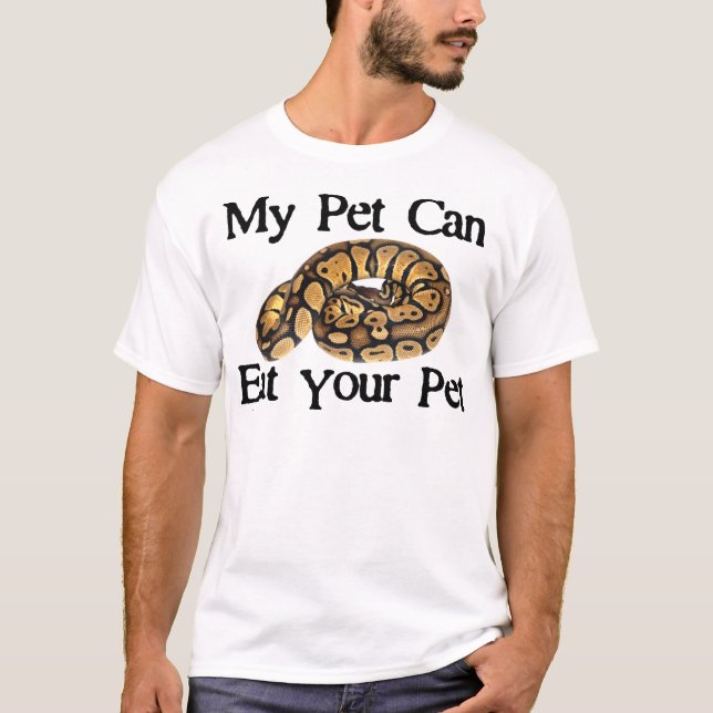 Camiseta Mi mascota puede comer a su mascota (Anverso)