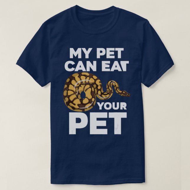 Camiseta Mi Mascota puede comer a su Mascota una graciosa s (Diseño del anverso)