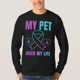Camiseta Mi Mascota salvó mi vida de la emoción de la preve