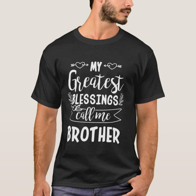 Camiseta Mi mayor bendición me llama Hermano Embarazo Ann (Anverso)