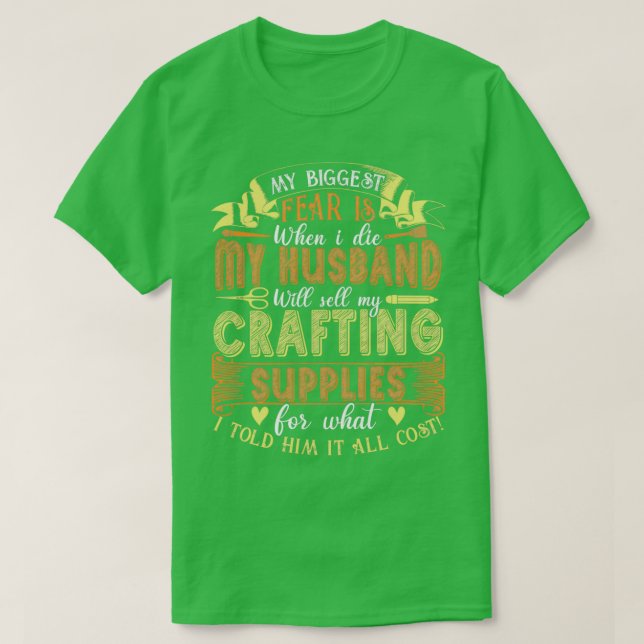 Camiseta Mi Mayor Miedo A La Grabación De Suministros (Diseño del anverso)