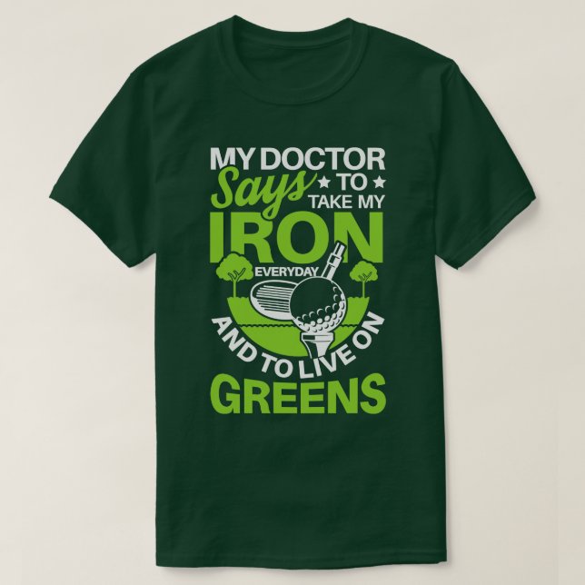 Camiseta Mi Médica dice que lleve mi regalo de Iron Pro Dep (Diseño del anverso)
