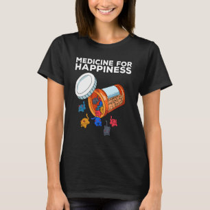Camiseta Mi medicina feliz todos los días caja de píldoras