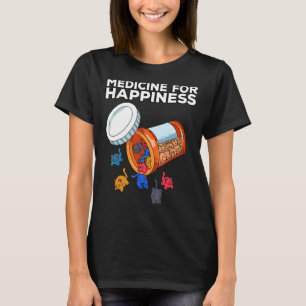 Camiseta Mi medicina feliz todos los días caja de píldoras