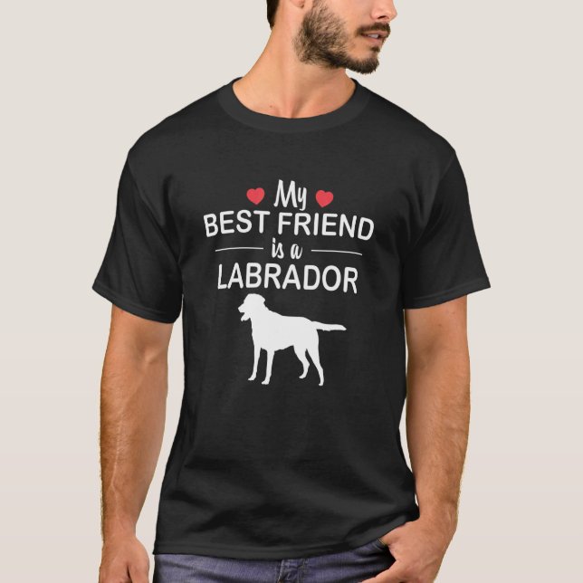 Camiseta Mi mejor amiga es un perro labrador (Anverso)