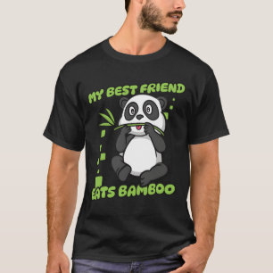 Camiseta Mi mejor amigo come Bamboo Panda Bear Friend vinta