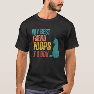 Camiseta Mi mejor amigo dice: Citas en una caja, gato, gato